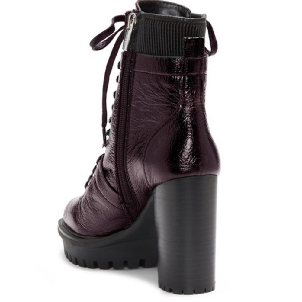 Nib Vince Camuto Grape Leather Combat Boot - image 3